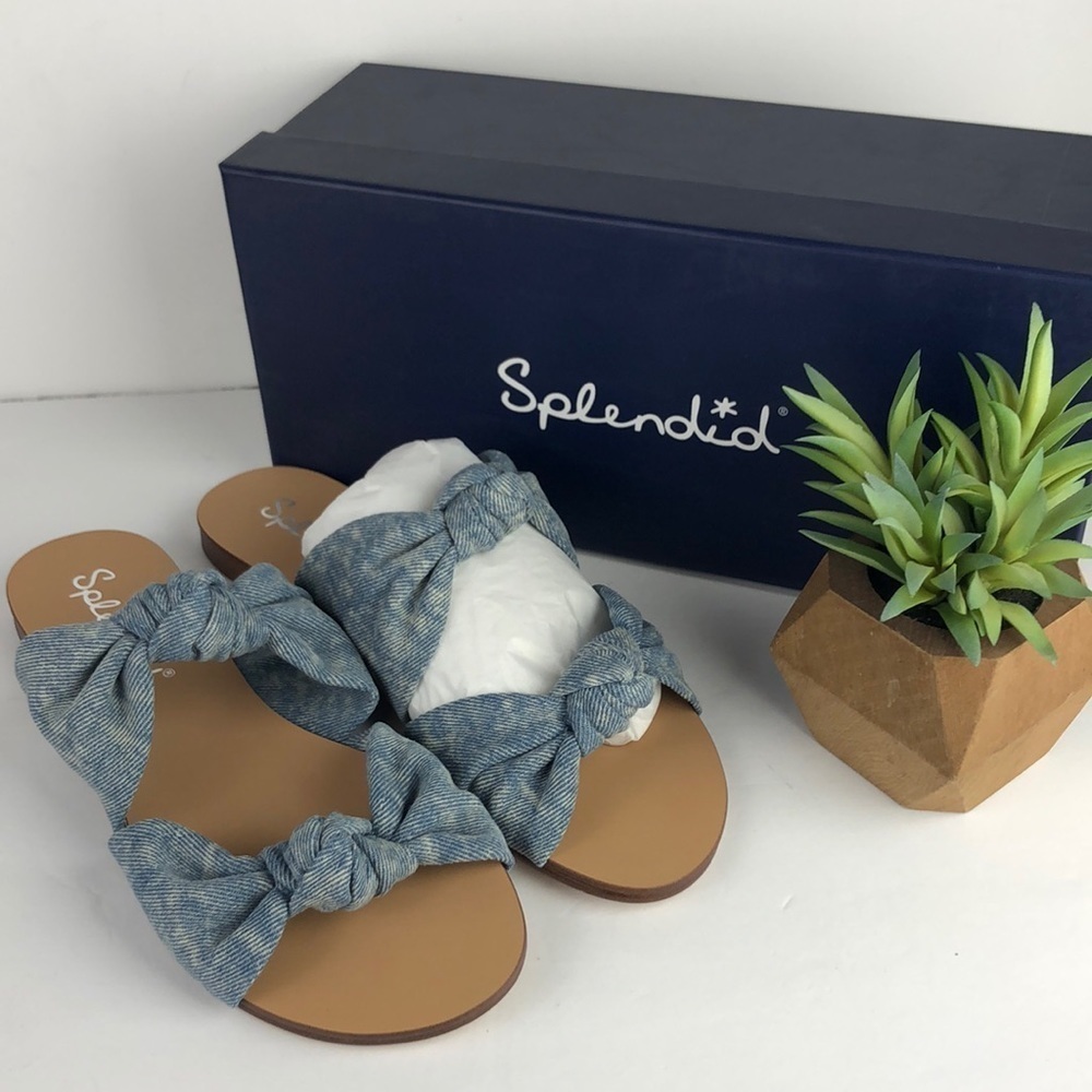 NEW Splendid Barton Knotted Strappy Flip Flop Sandals Slides